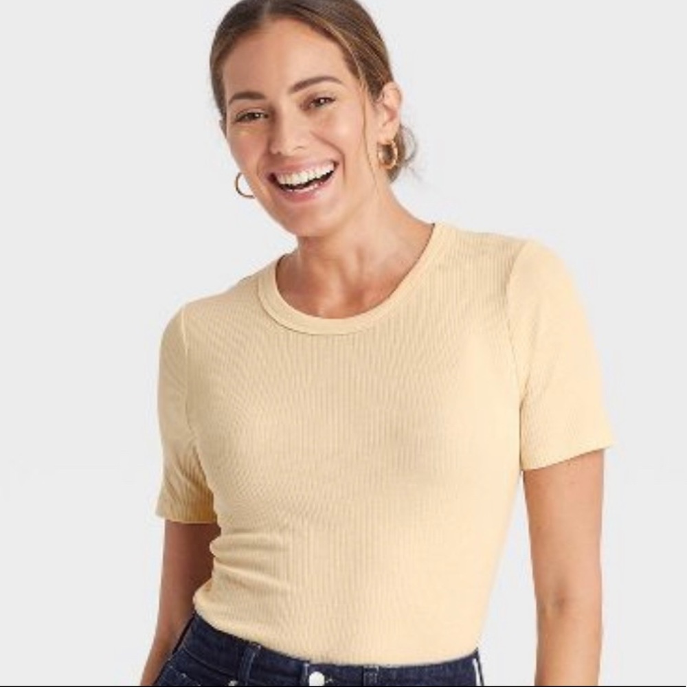 A New Day: Women's Short Sleeve Ribbed T-Shirt